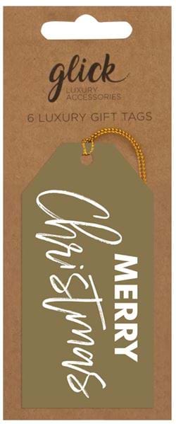Gold Merry Christmas Gift Tags (6)