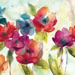 Watercolour Poppies Greeting Card