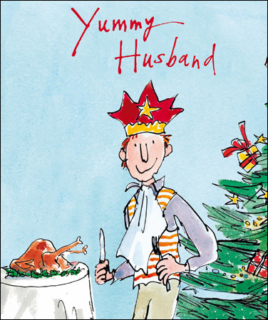 Yummy Husband Christmas Card