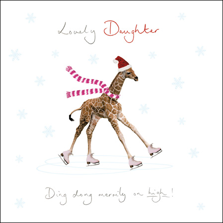 Ding Ding Merrily Daughter Christmas Card