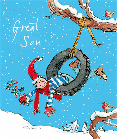 Tire Swing Nephew Christmas Card