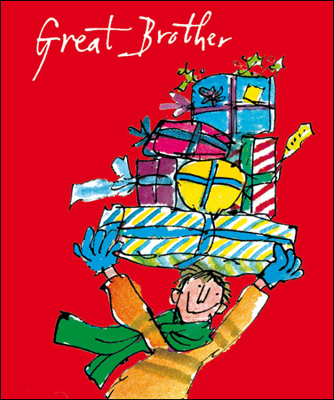 Presents Brother Christmas Card