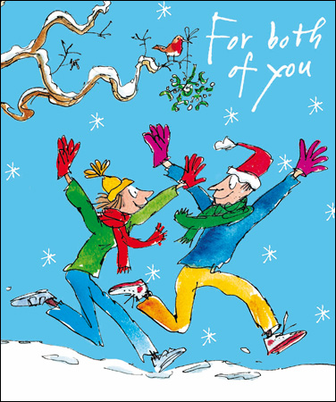 Snow Fun Both of You Christmas Card