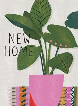 Plant Pot New Home Card