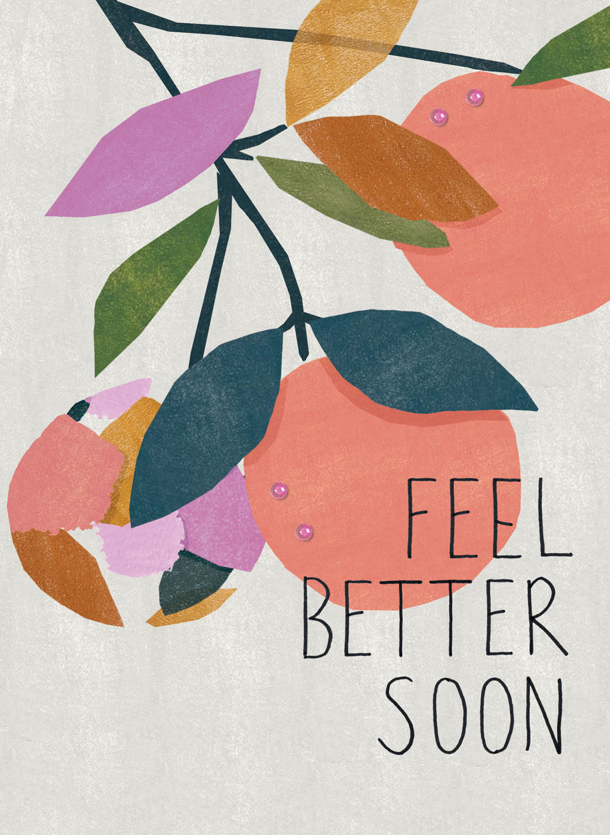 Fruit Tree Get Well Soon Card