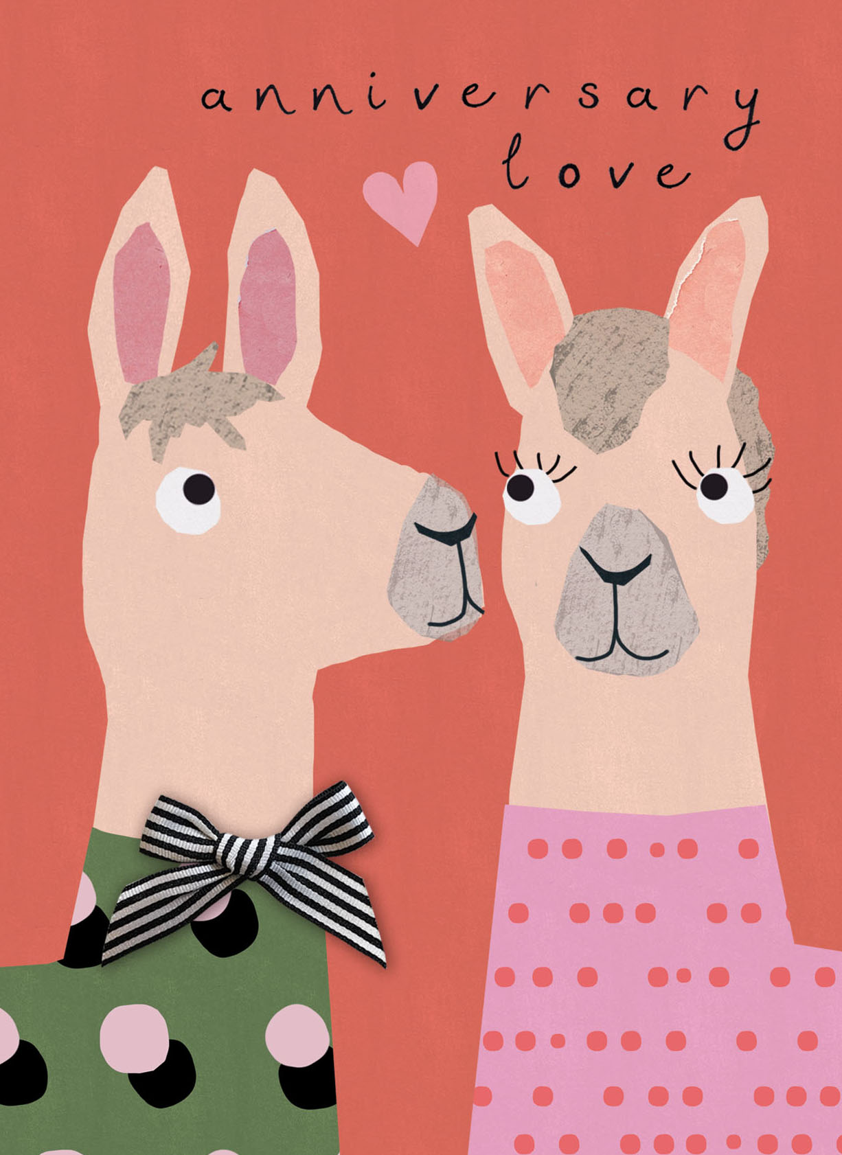 Llamas Anniversary card