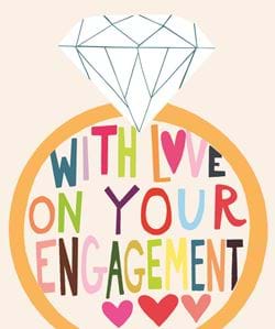 With Love Engagement Card