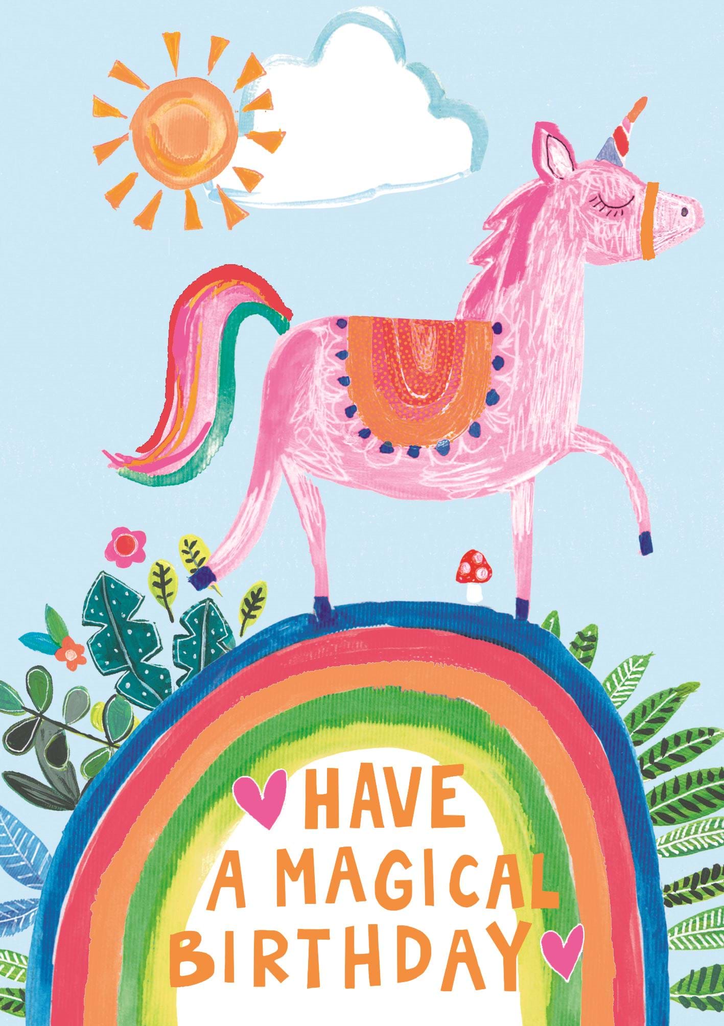 Magical Unicorn Birthday Card