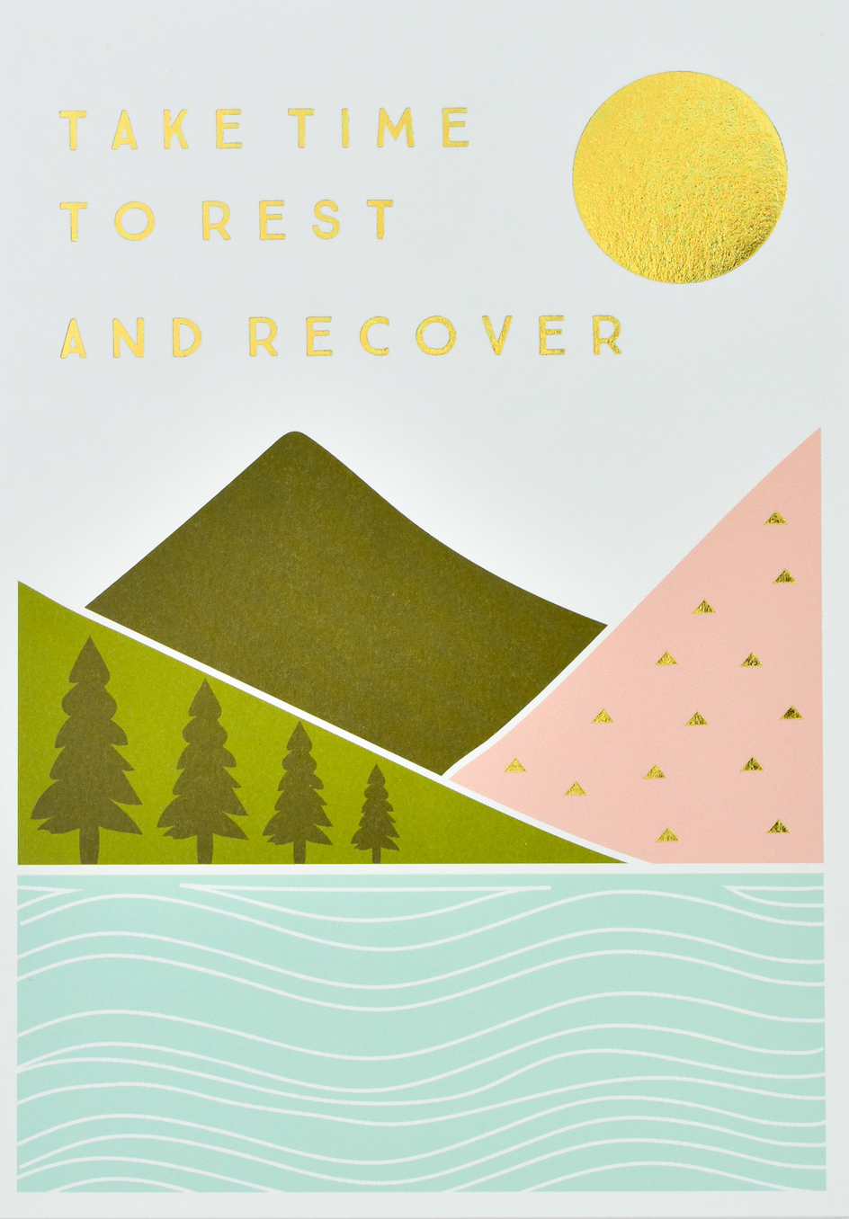 Rest and Recover Get Well Soon Card
