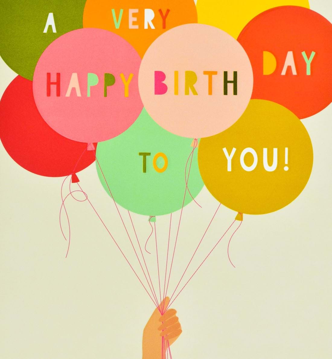Balloon Bunch Birthday Card