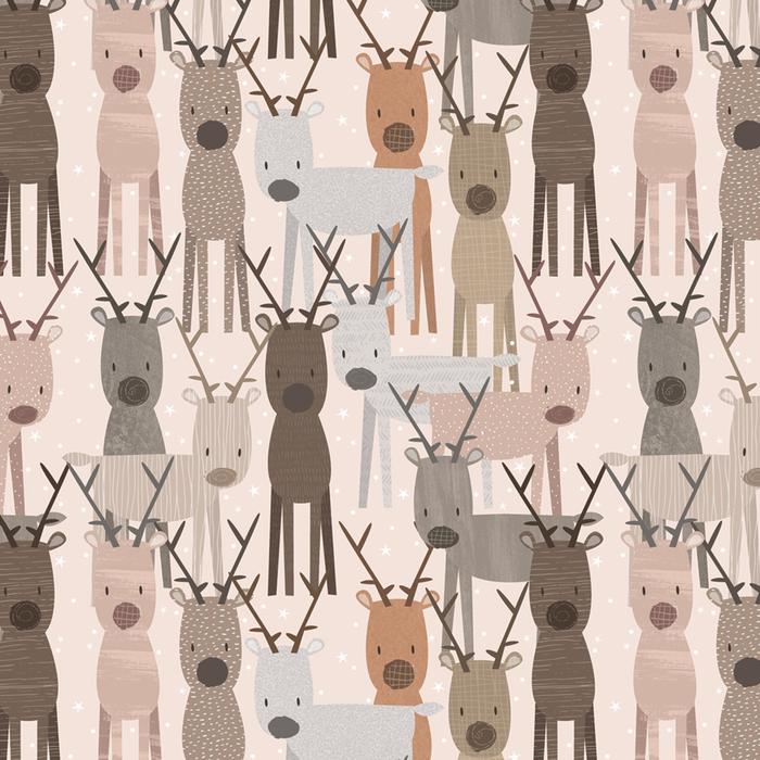 Reindeer Christmas Wrapping Paper 2 Sheets