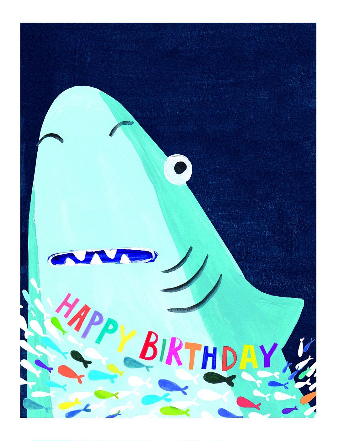 Shark Birthday Card