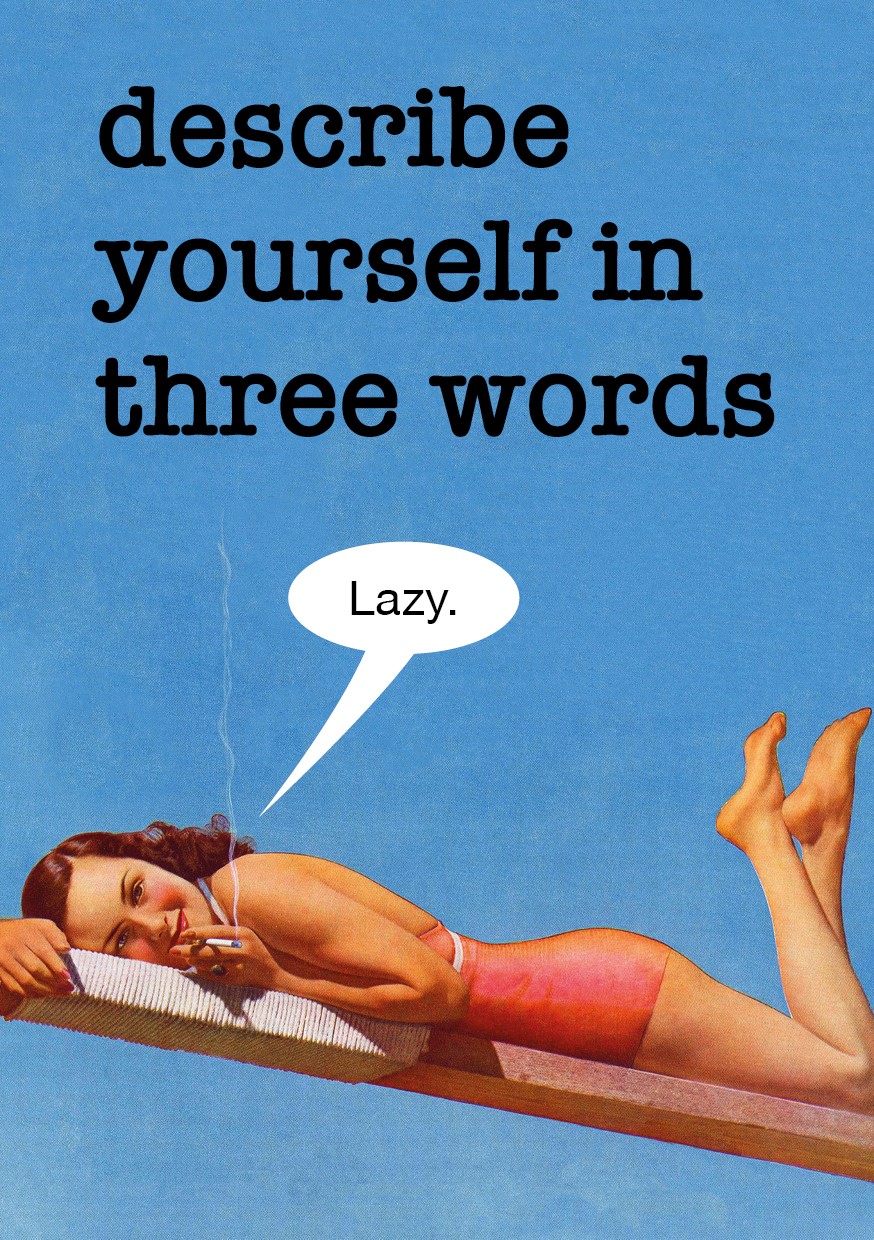 Lazy Greeting Card