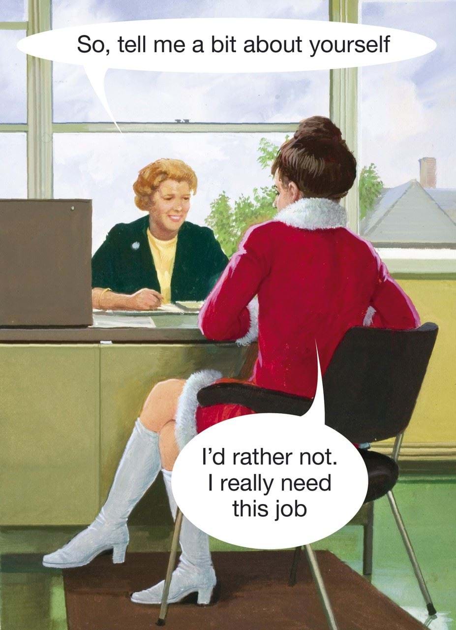 I Need This Job Greeting Card