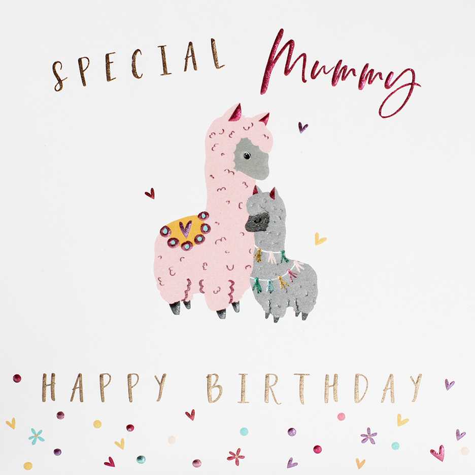 Llamas Mummy Birthday Card