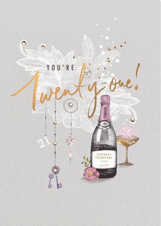 Twenty One Birthday Card