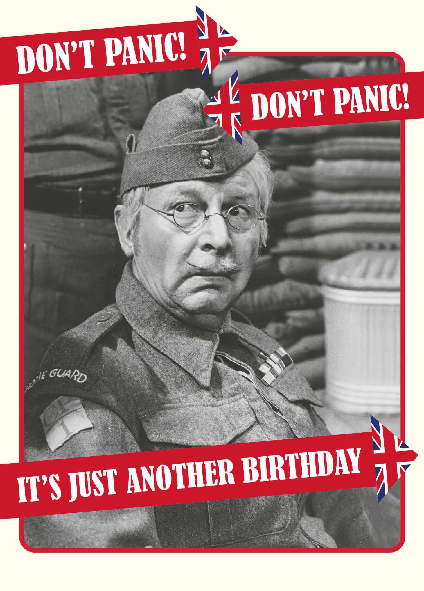 Don't Panic Birthday Card