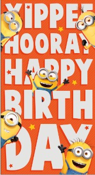 Minions Birthday Card