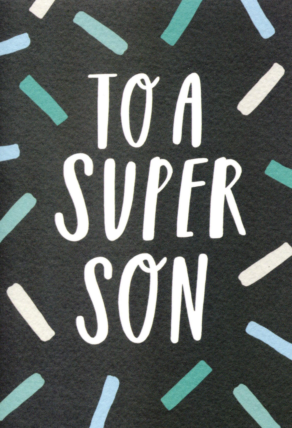 To a Super Son Birthday Card