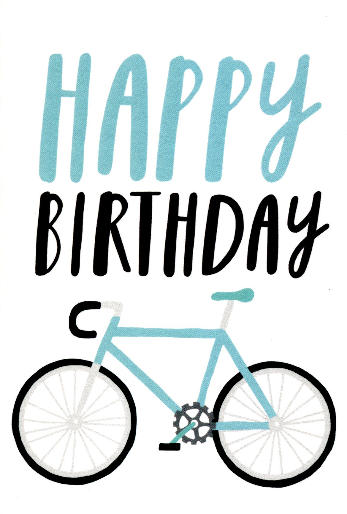 Blue Bike Birthday Card