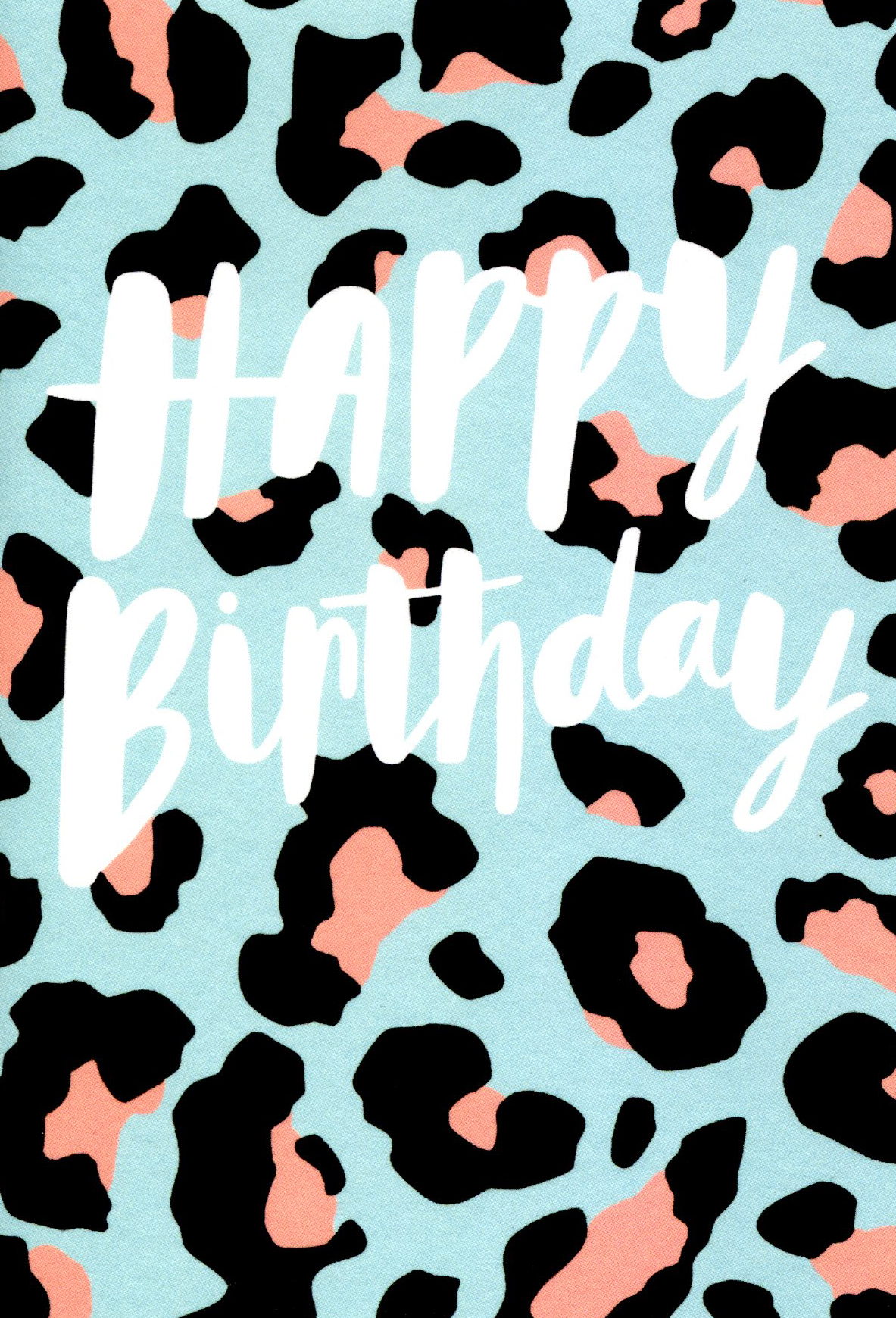 Leopard Print Birthday Card