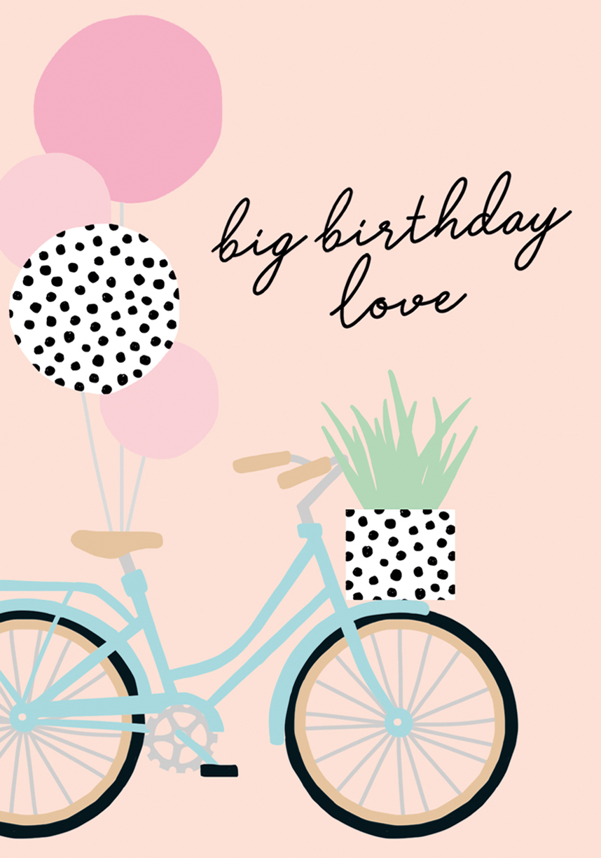 Bicycle Birthday Card