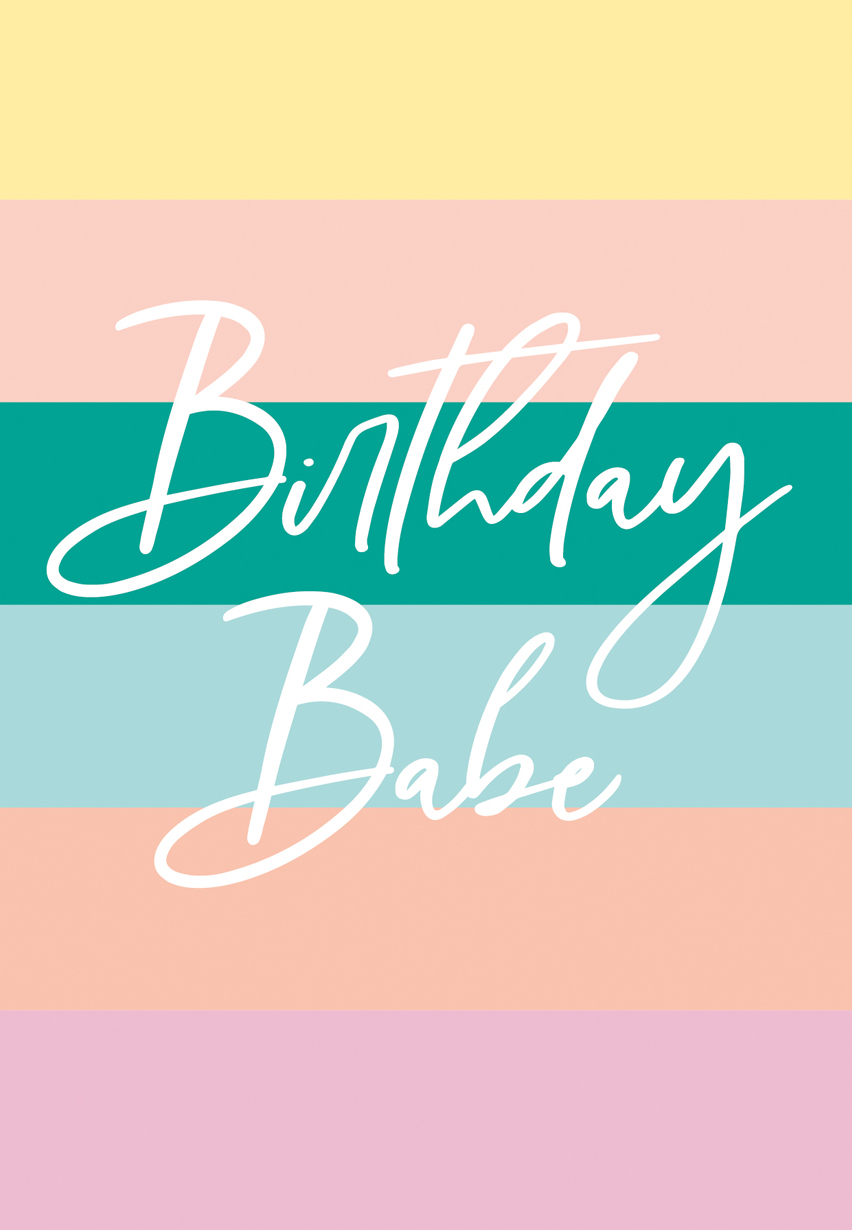 Birthday Babe Birthday Card