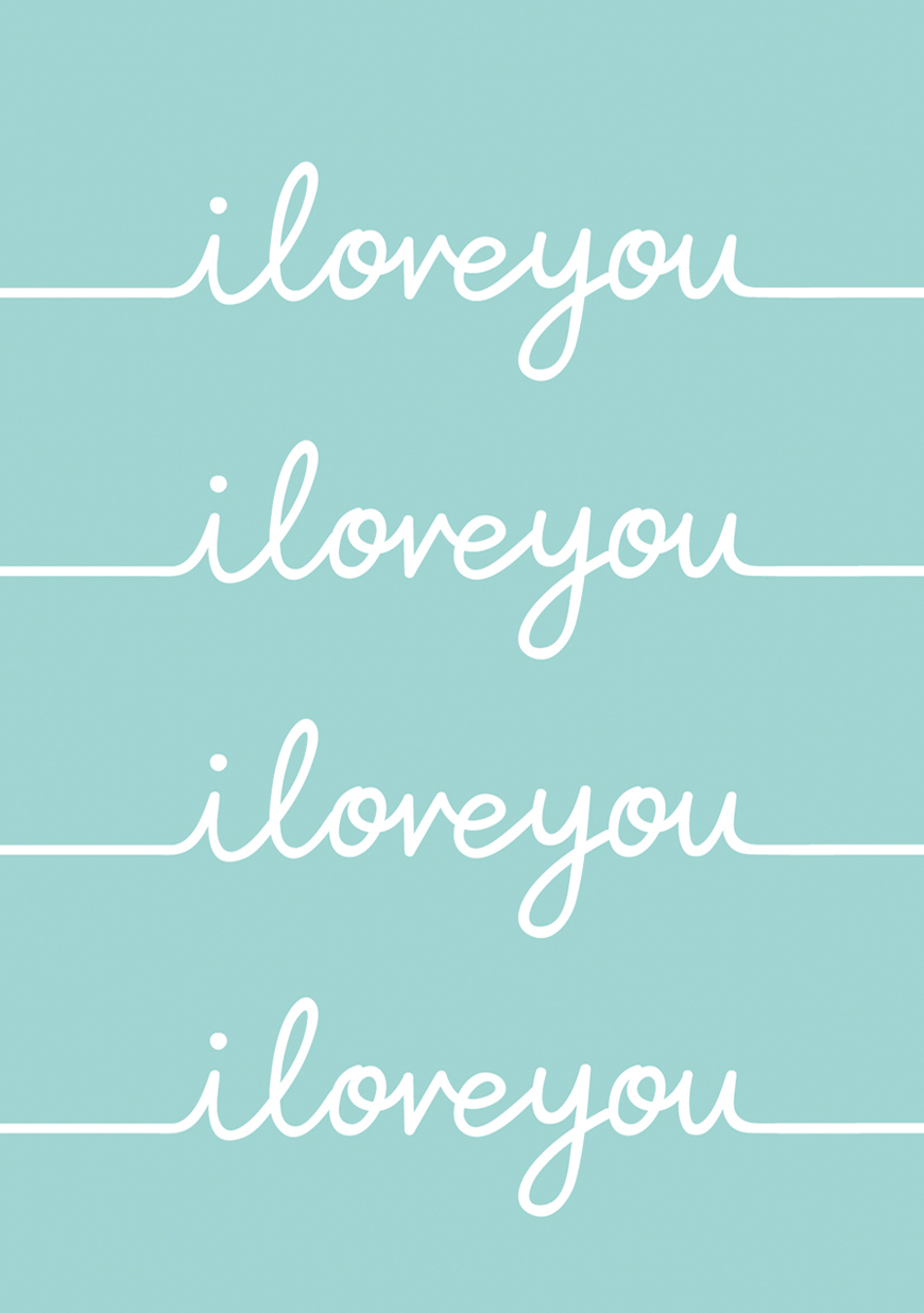 I Love You Greeting Card