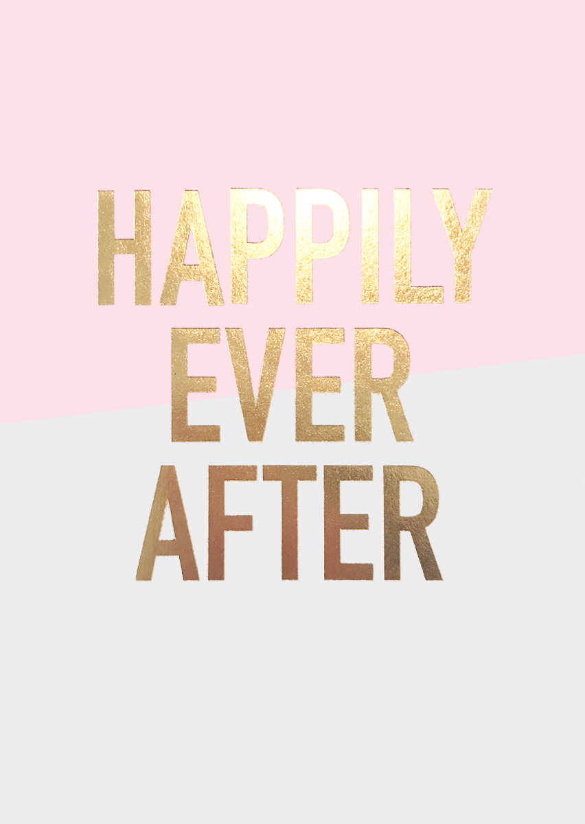 Happily Ever After Wedding Card