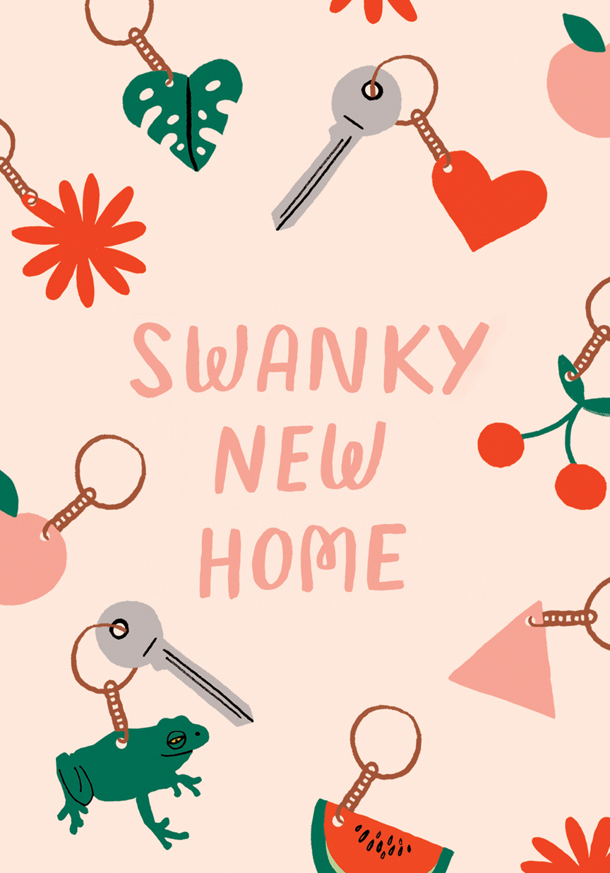 Swanky New Home Card