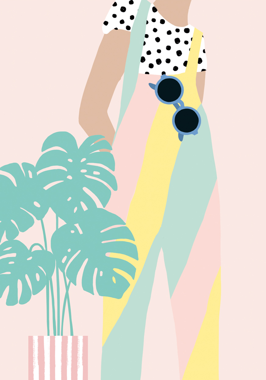 Jumpsuit Greeting Card