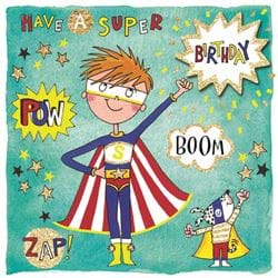 Superboy Birthday Card