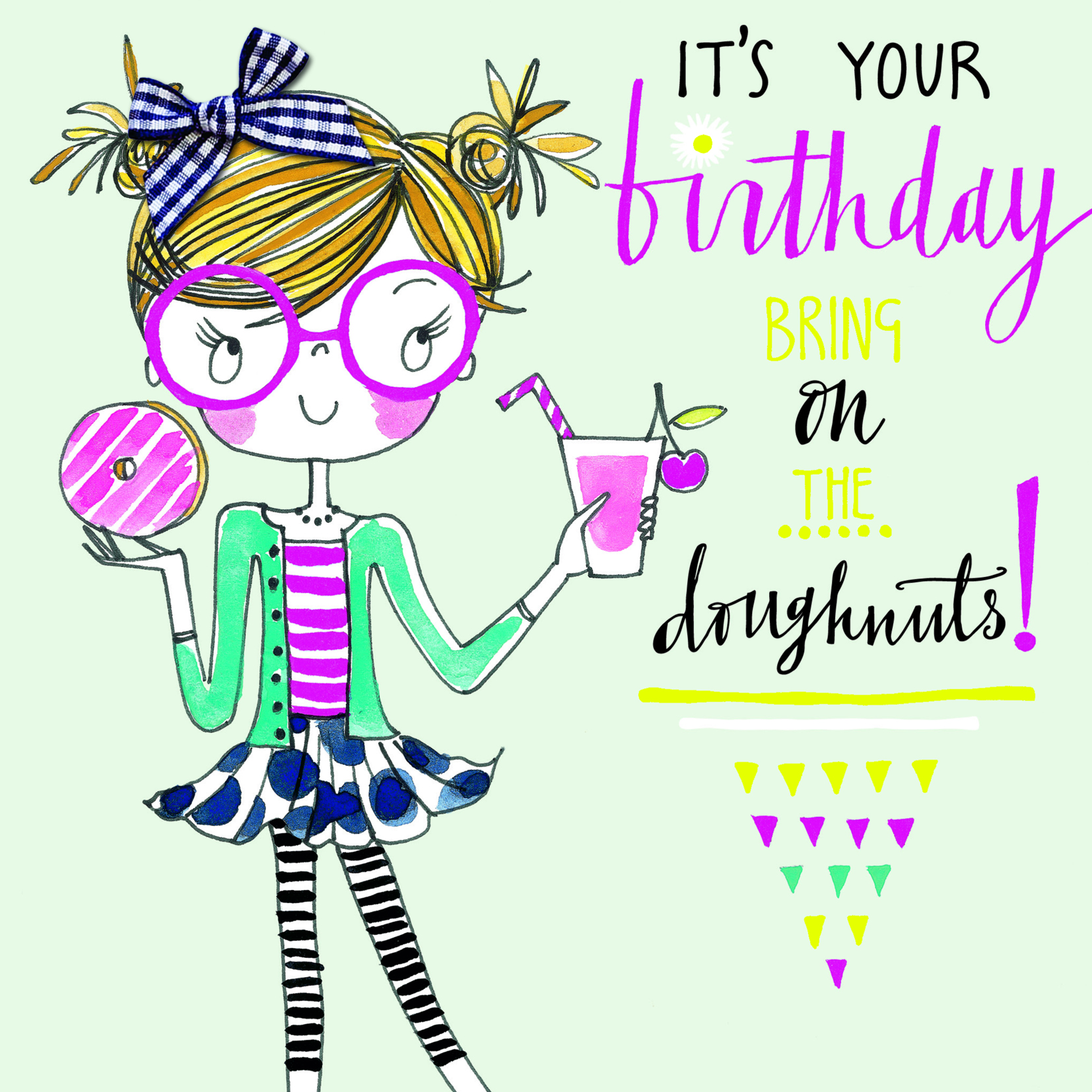 Donuts Birthday Card
