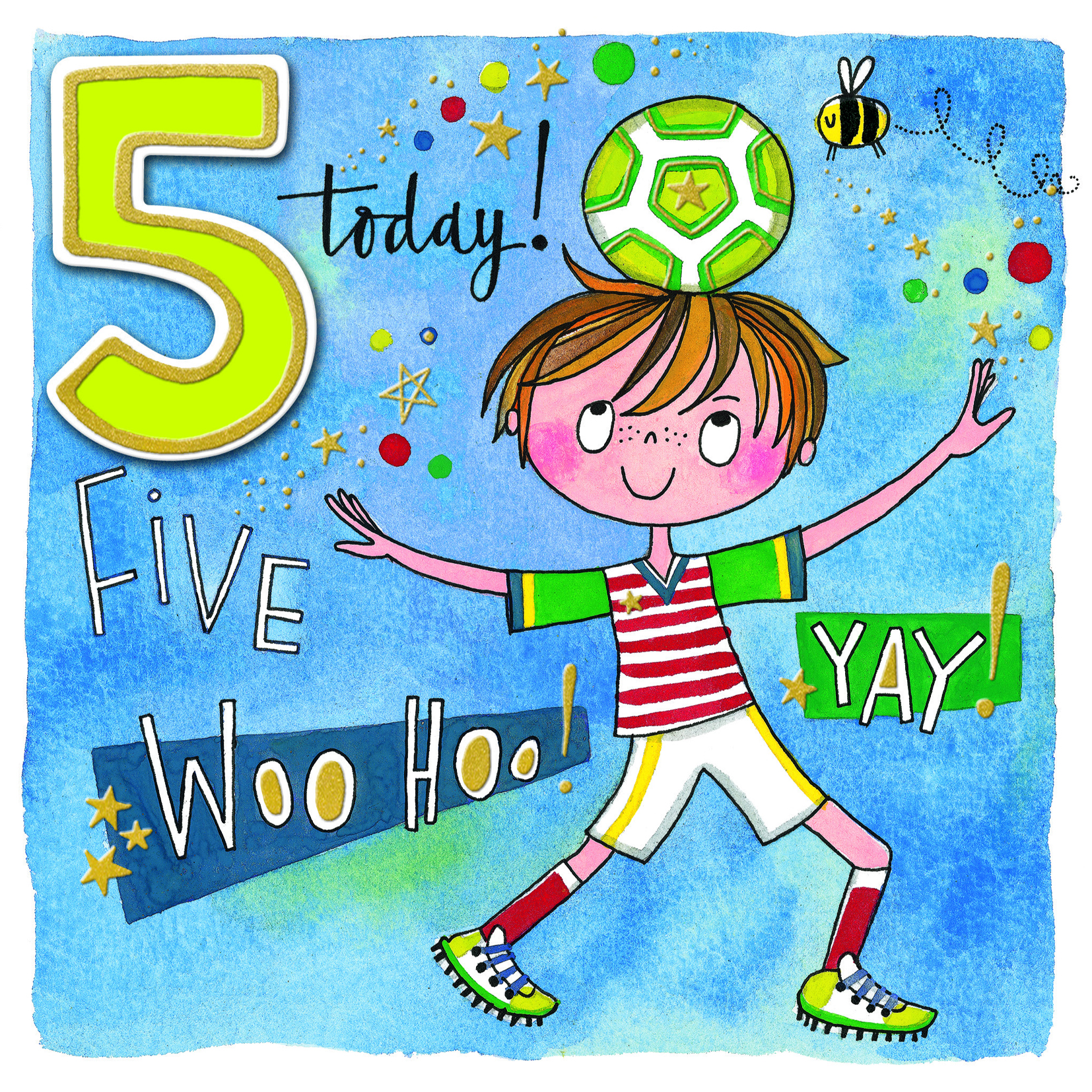 Football 5th Birthday Card