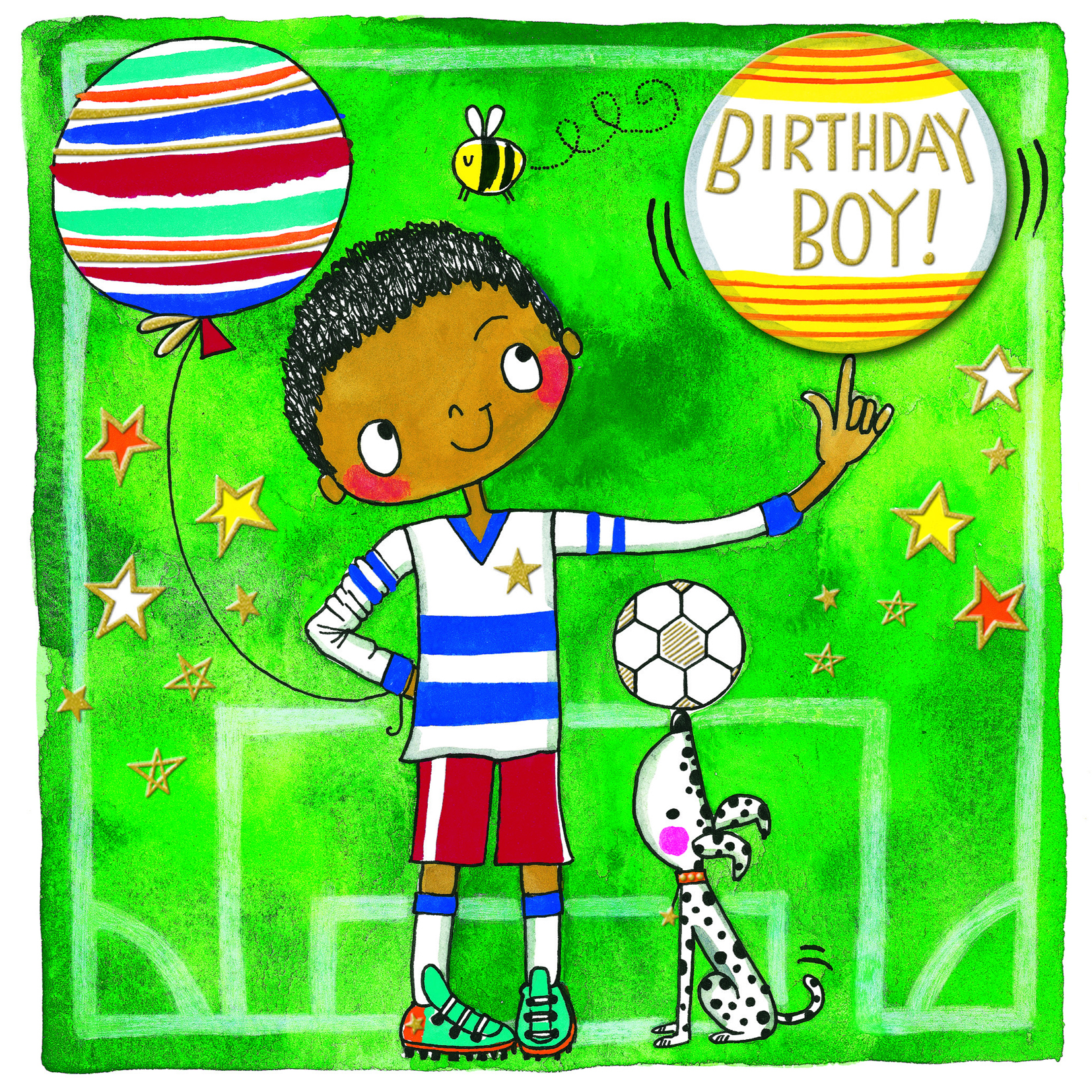 Football Boy Birthday Card