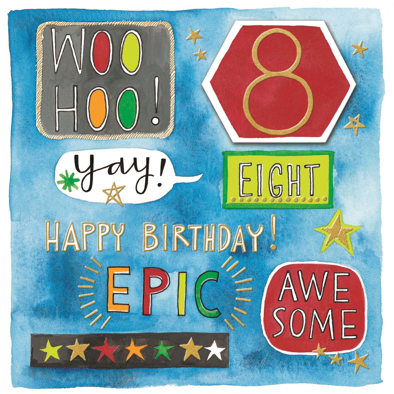 Epic 8th Birthday Card
