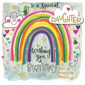 Rainbow Daughter Birthday Card