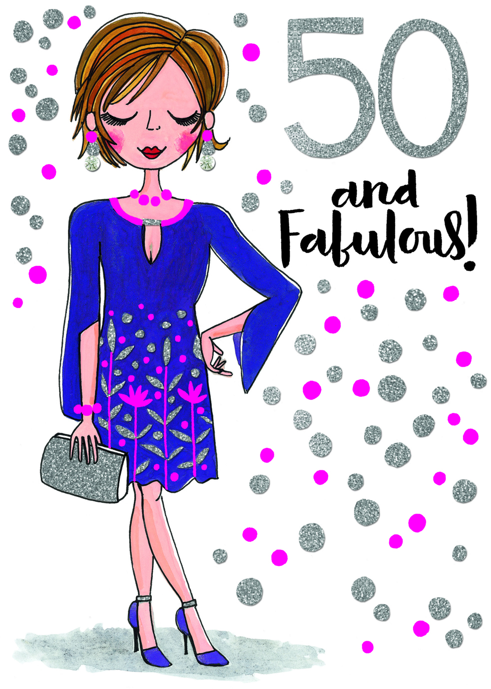 Fabulous 50th Birthday Card