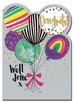 Bright Balloons Congratulations Card