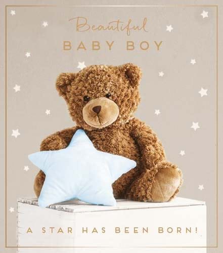 Star New Baby Boy Card