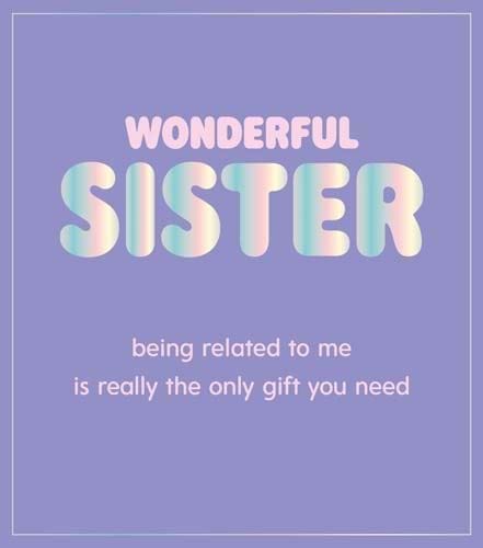 Gift Sister Birthday Card