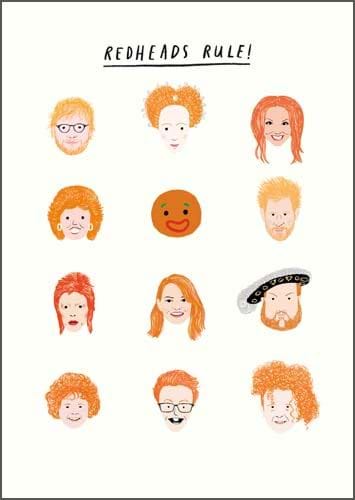 Redheads Birthday Card