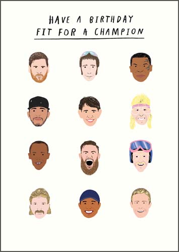 Champion Birthday Card
