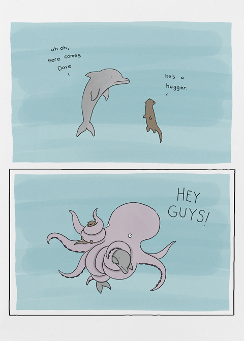 Hugger Greeting Card