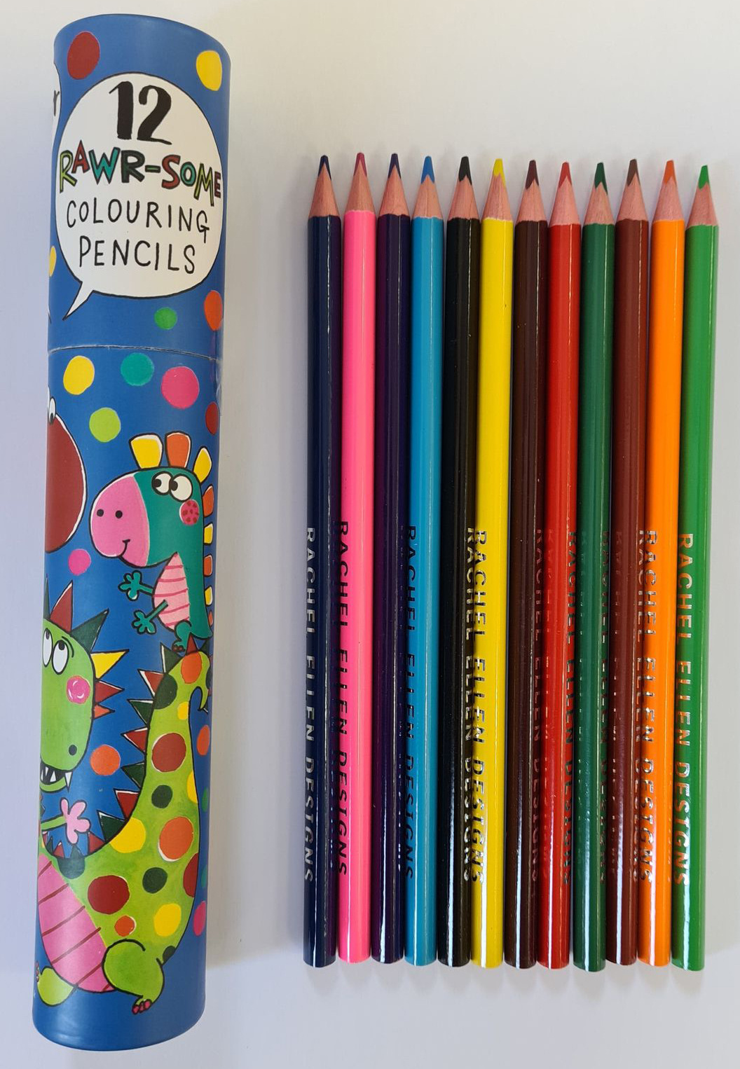 12 Rawr-some Colouring Pencils