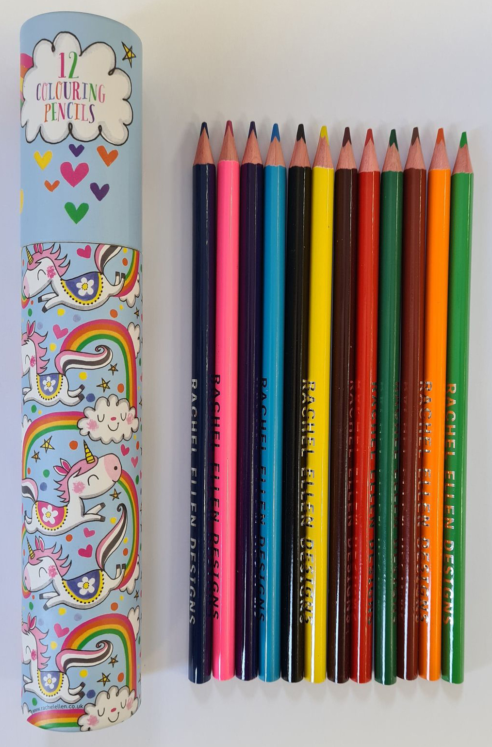 12 Unicorn Colouring Pencils