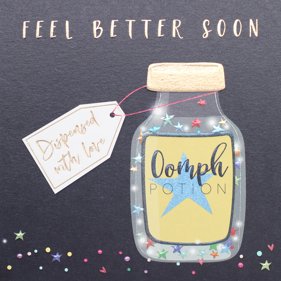 Dispensed With Love Get Well Soon Card
