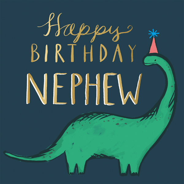Dinosaur Nephew Birthday Card