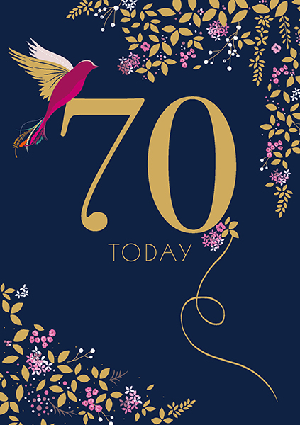 Birds and Flowers 70th Birthday