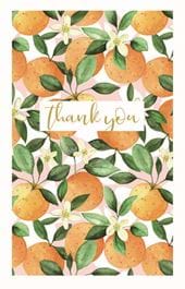 Orange Blossom Thank you Notecard Pack (8)